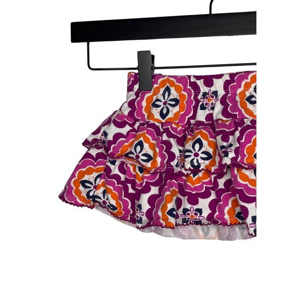 Gymboree Baby Girls Tiered Ruffle Skort 12-18M Boho Purple Pink - Picture 3 of 13